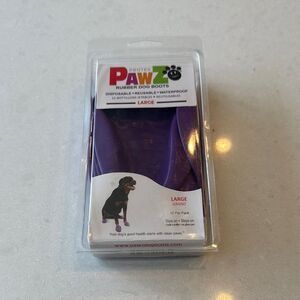 Pawz Purple Rubber Dog Boots 8 boots.
